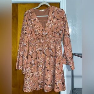 Altar’d State Orange Printed Dress